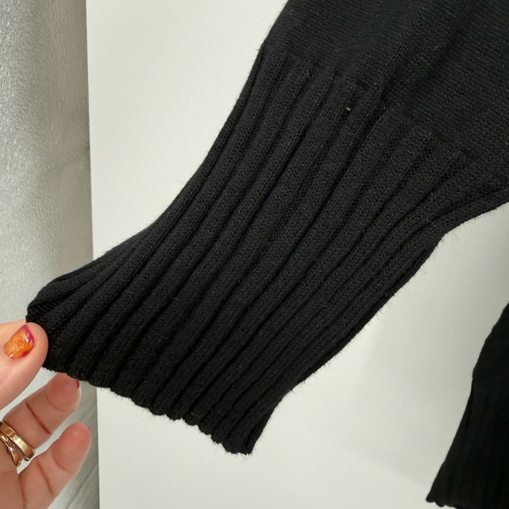 NWOT Yes and X Hilary Swank LOVE MIDI Crewneck Organic Cotton Sweater Dress - Picture 9 of 15